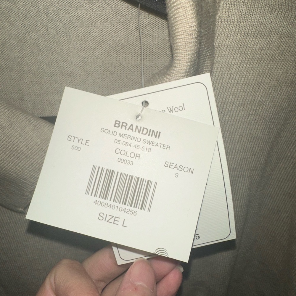 NWT Brandini Merino Wool Sweater - Picture 6 of 8